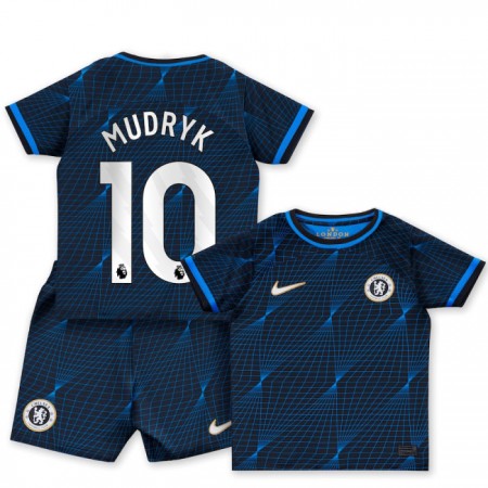 Chelsea Mudryk 10 Matchtröjor Barn Borta Fotbollströja 2023-24 Chelsea Mudryk 10 Matchtröjor Barn Borta Fotbollströja 2023-24